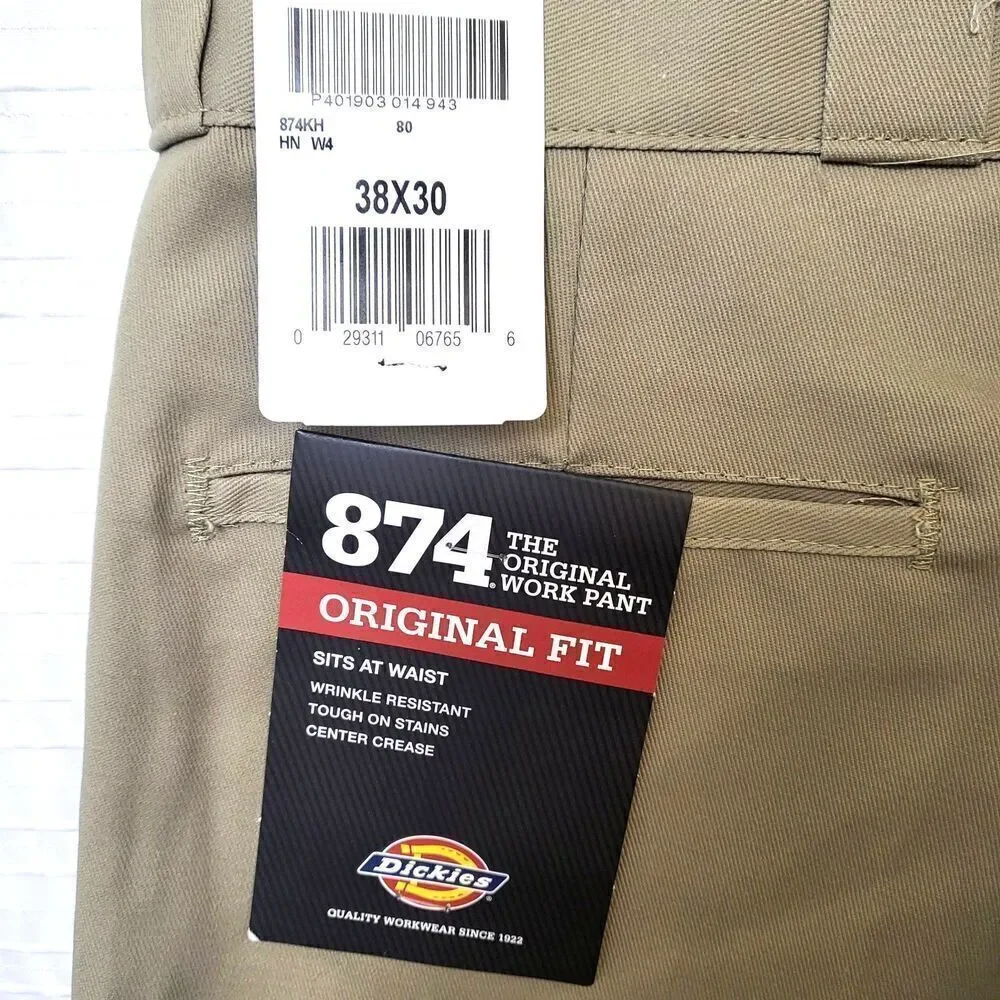 Dickies 874 Pants Original Classic Work School Skater Straight Leg Men's 38x30